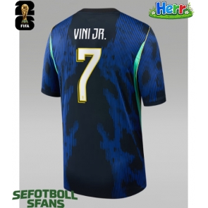 Brasilien Vinicius Junior #7 Bortatröja VM 2026 Kortärmad